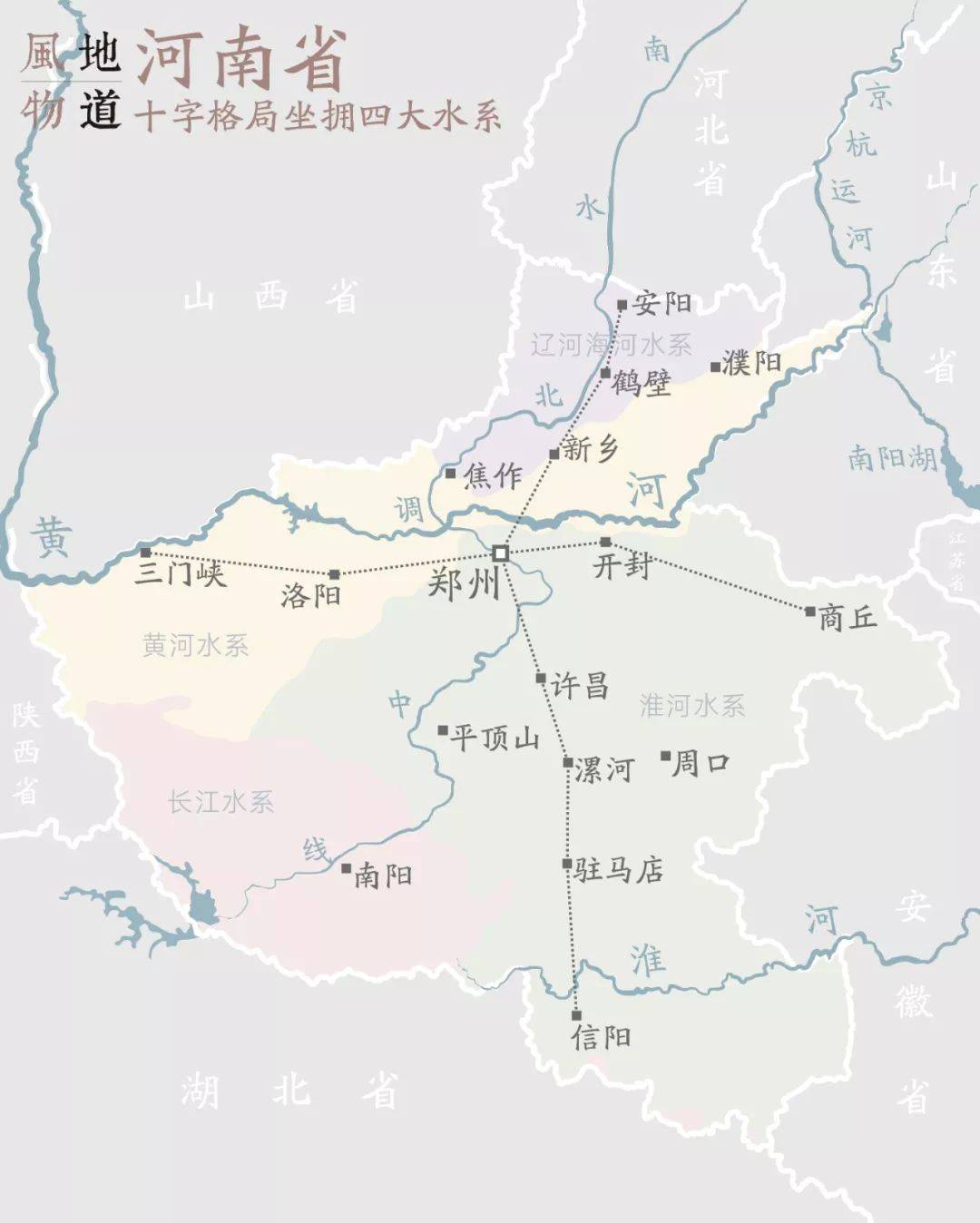 河南水系流域图图片