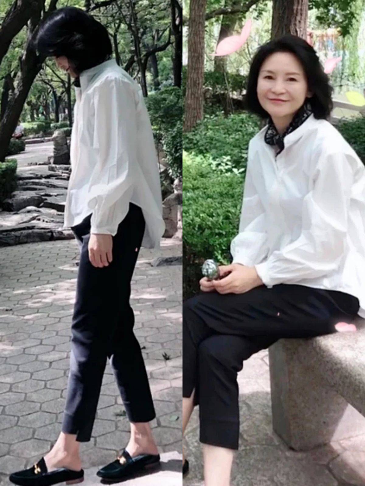 设计|过于真实的50岁女人穿搭，没有“设计款+大波浪”，也能气质惊艳