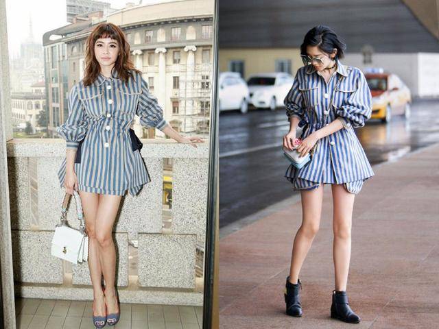 景甜|许晴和蒋勤勤撞衫：一个像贵妇一个像迎宾小姐，网友：仪态差太多