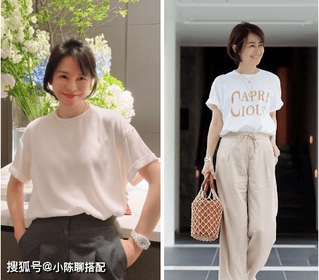 下半身|上了年纪的女性,多穿“T恤+阔腿裤”,3个简单技巧助你更优雅