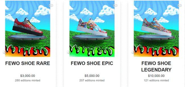 品牌|NFT艺术与时尚球鞋跨界联合，售罄球鞋总值高达310万美元
