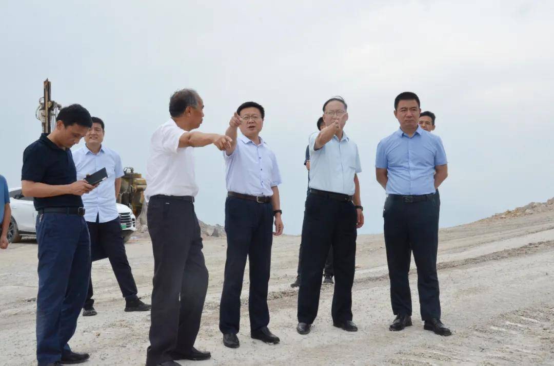 张大军一行先后到满意水泥厂,桃曲坡水库,董家河循环经济产业园等地