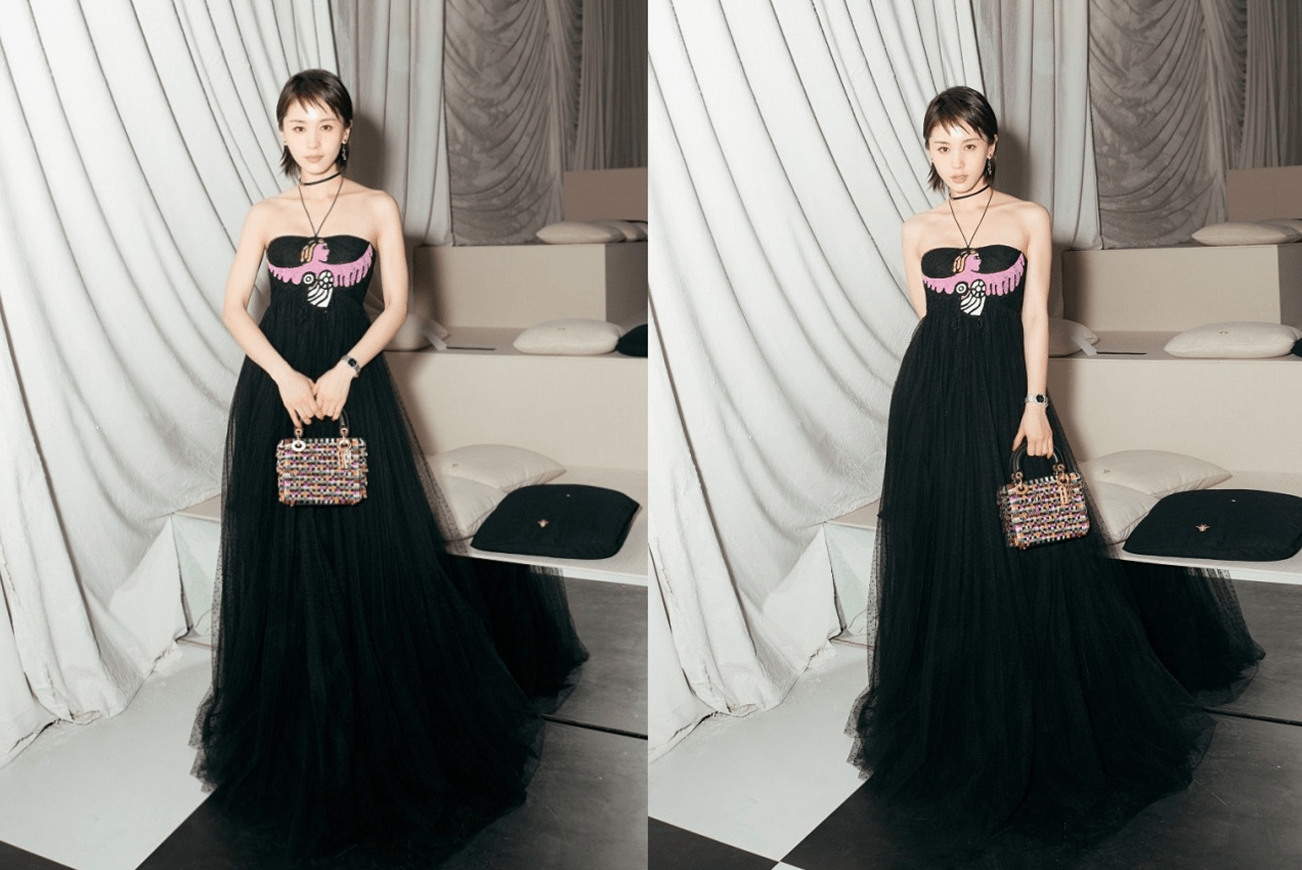 颜色|看不出王子文已经当妈了，虽然裙子颜色显老，但看身材还有少女样