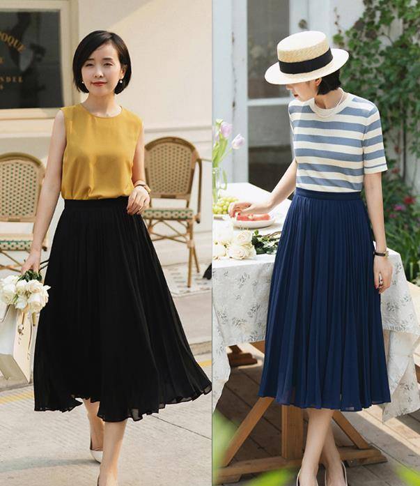 夏季里|炎热夏日不能少的半身裙搭配，轻松演绎优雅的女人味，温柔又迷人