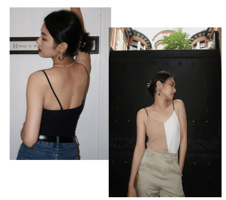 吊带|夏日搭配，如何保持清凉又不过分露肤？