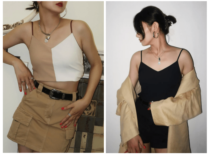 吊带|夏日搭配，如何保持清凉又不过分露肤？