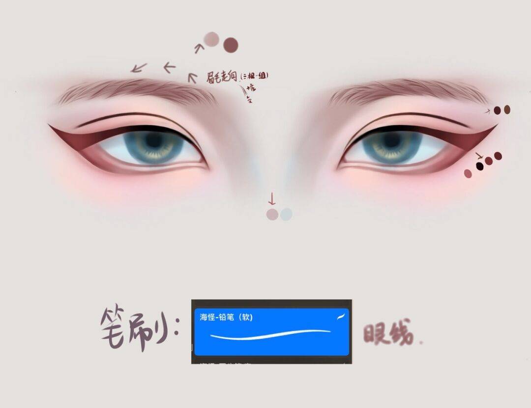 眼睛|干货?Procreate闪亮眼睛绘画教程详细步骤