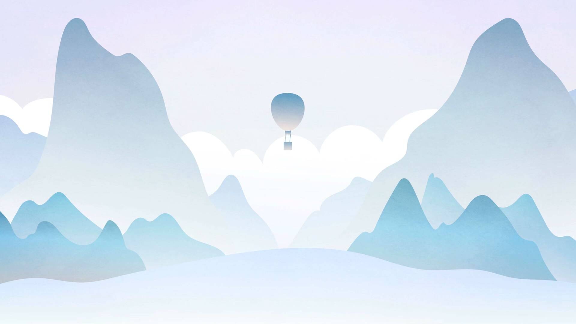 创意山水插画高清壁纸_mmjcumtg