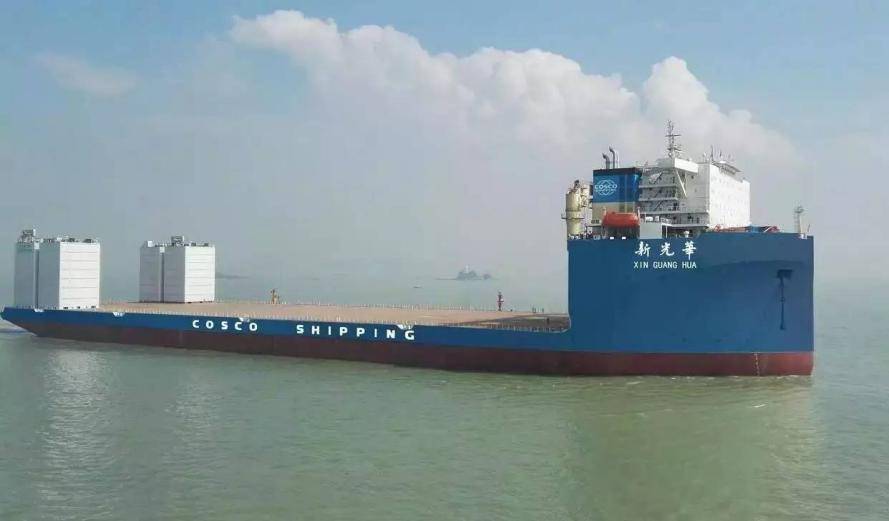 图为新光华号半潜船在基建领域,中国可谓是绝对的世界第一,不光世界绝