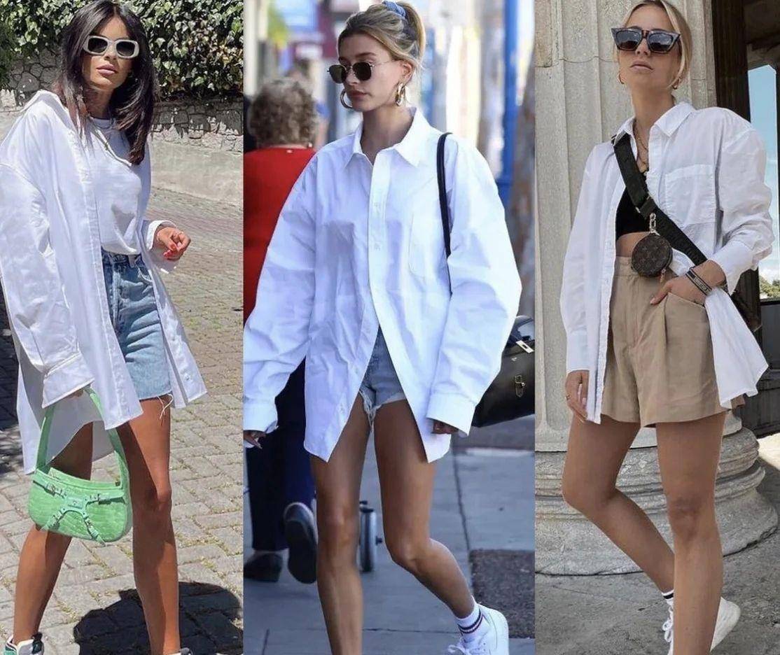 下装|穿衬衫是“老气”还是“洋气”，关键看选款和下装，时髦又高级