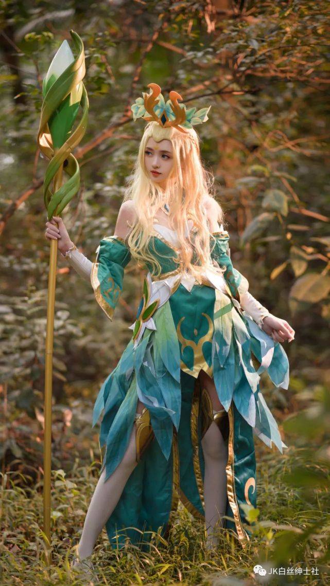 cos王者荣耀精灵公主王昭君cos正片蜜玲珑