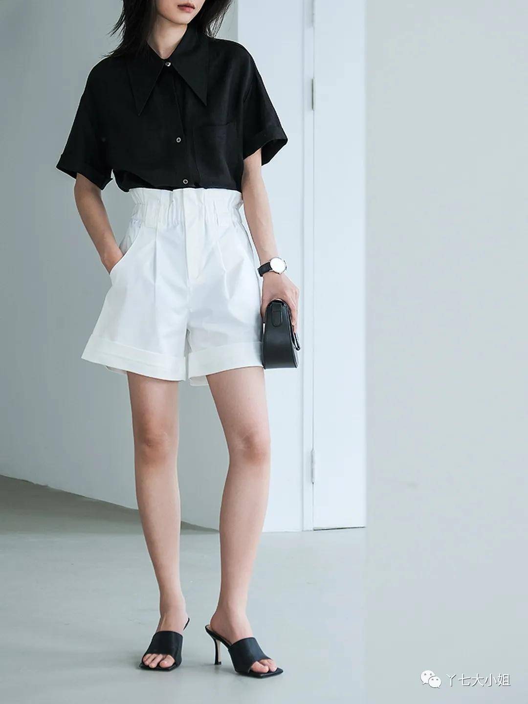 衬衣|衬衣+短裤＝夏季知性又帅气的时髦组合