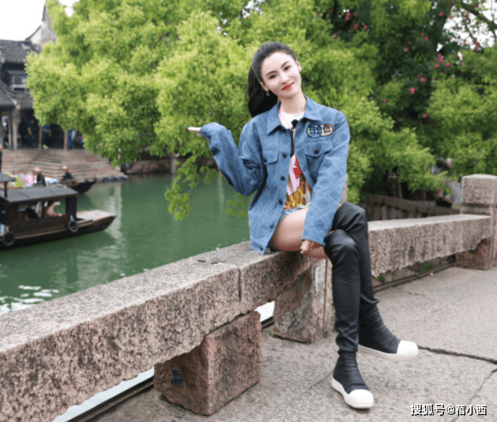 套装|165的张柏芝又成功穿出了175既视感,马甲配阔腿裤,简约又高级