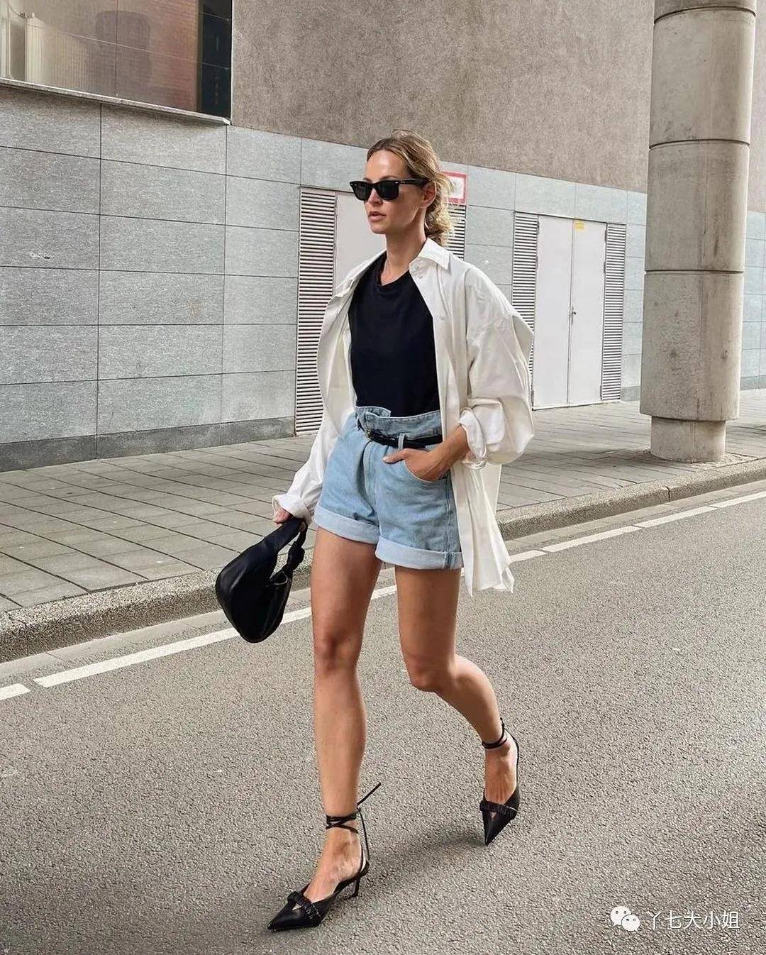 衬衣|衬衣+短裤＝夏季知性又帅气的时髦组合