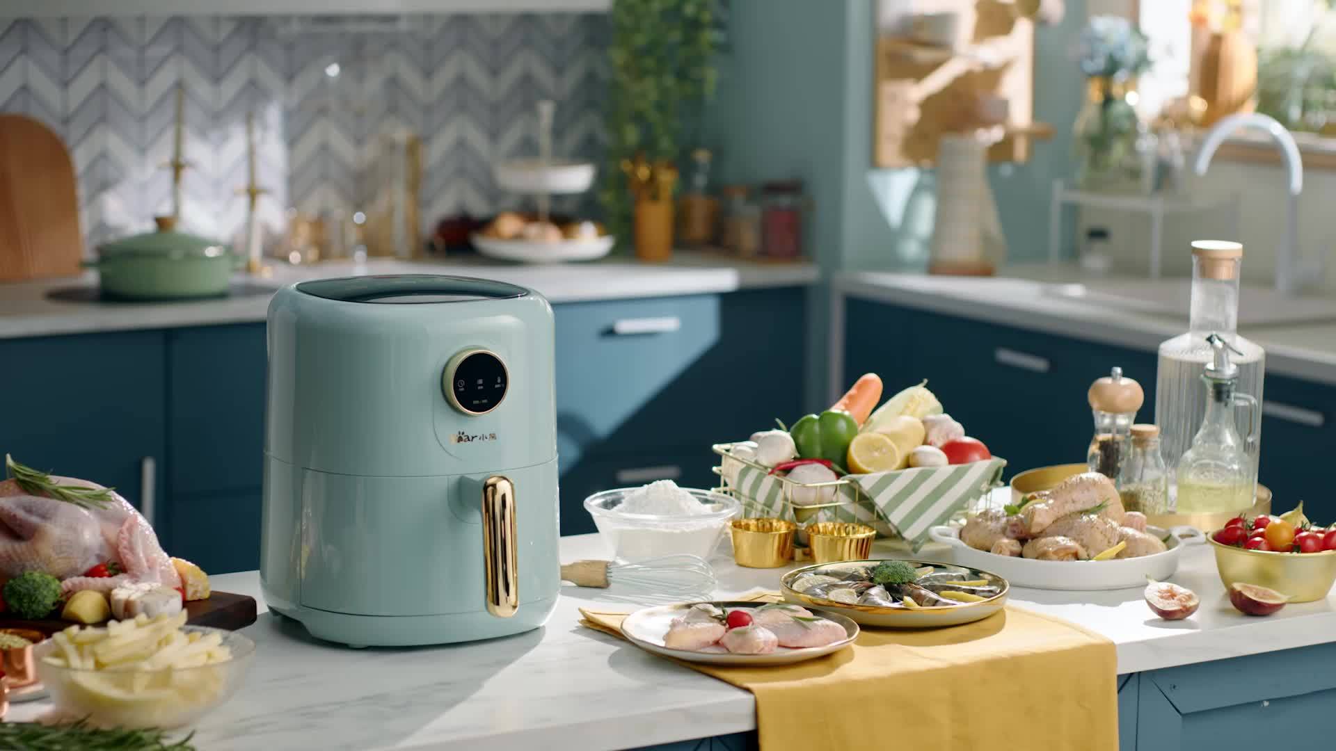 小熊电器qzgb14e1空气炸锅无油空气炸轻脂放肆吃