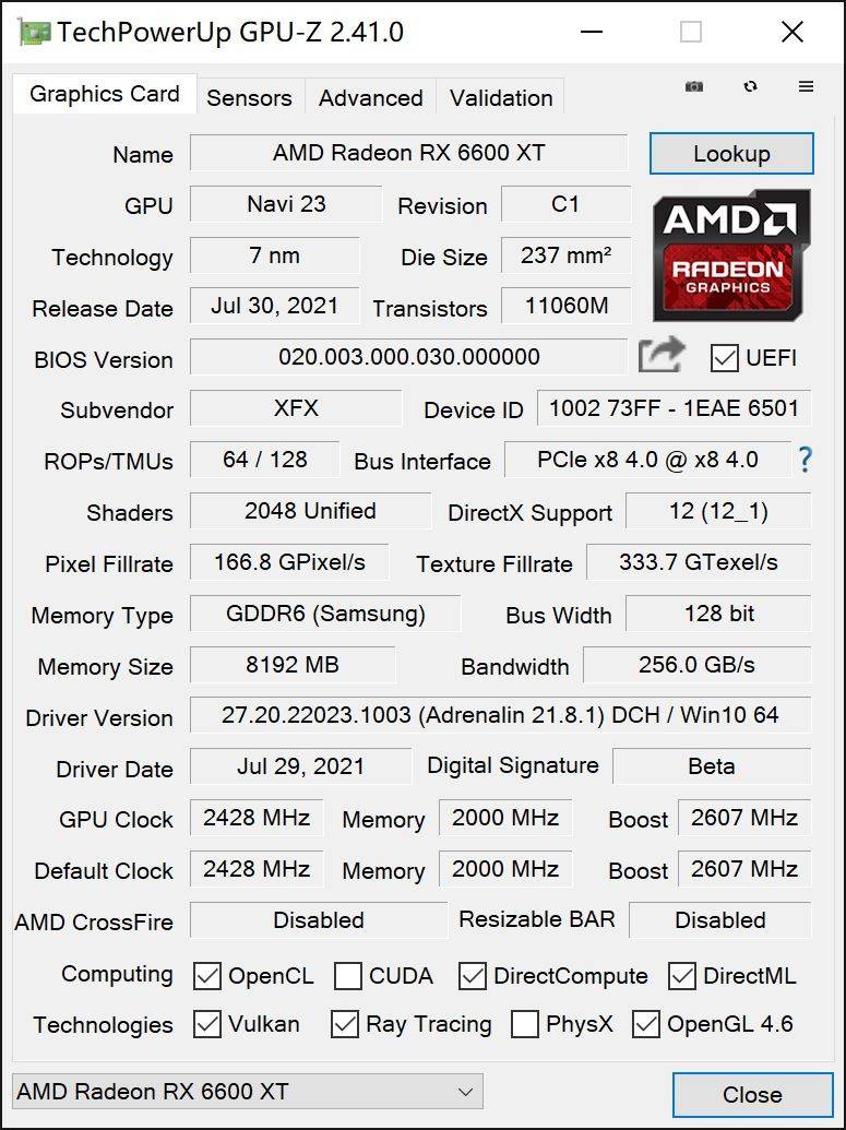 首发评测】AMD Radeon RX 6600 XT成为1080P游戏新悍将_手机搜狐网