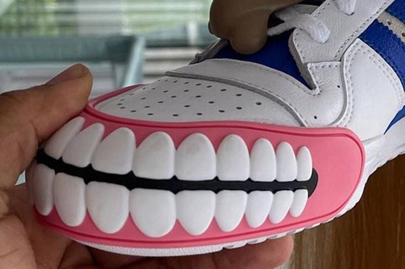 的设计|三叶草「龅牙鞋」实物曝光！网友：求求来点阳间的…