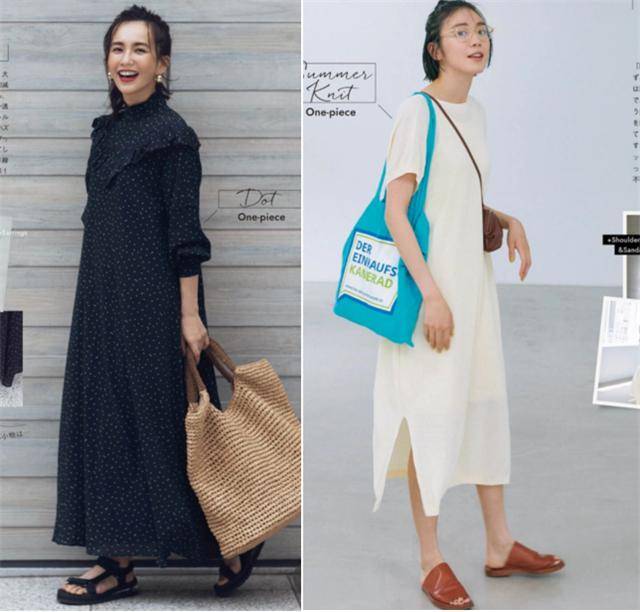 大气|40岁女人穿裙子，要谨记：颜色选素，款式选款，这样才能时髦减龄