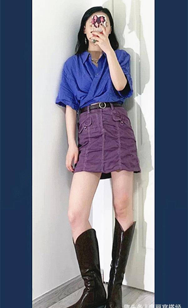 青春|多元素牛仔半身裙，打造随性时尚感，甜酷女孩“美翻”整个夏日