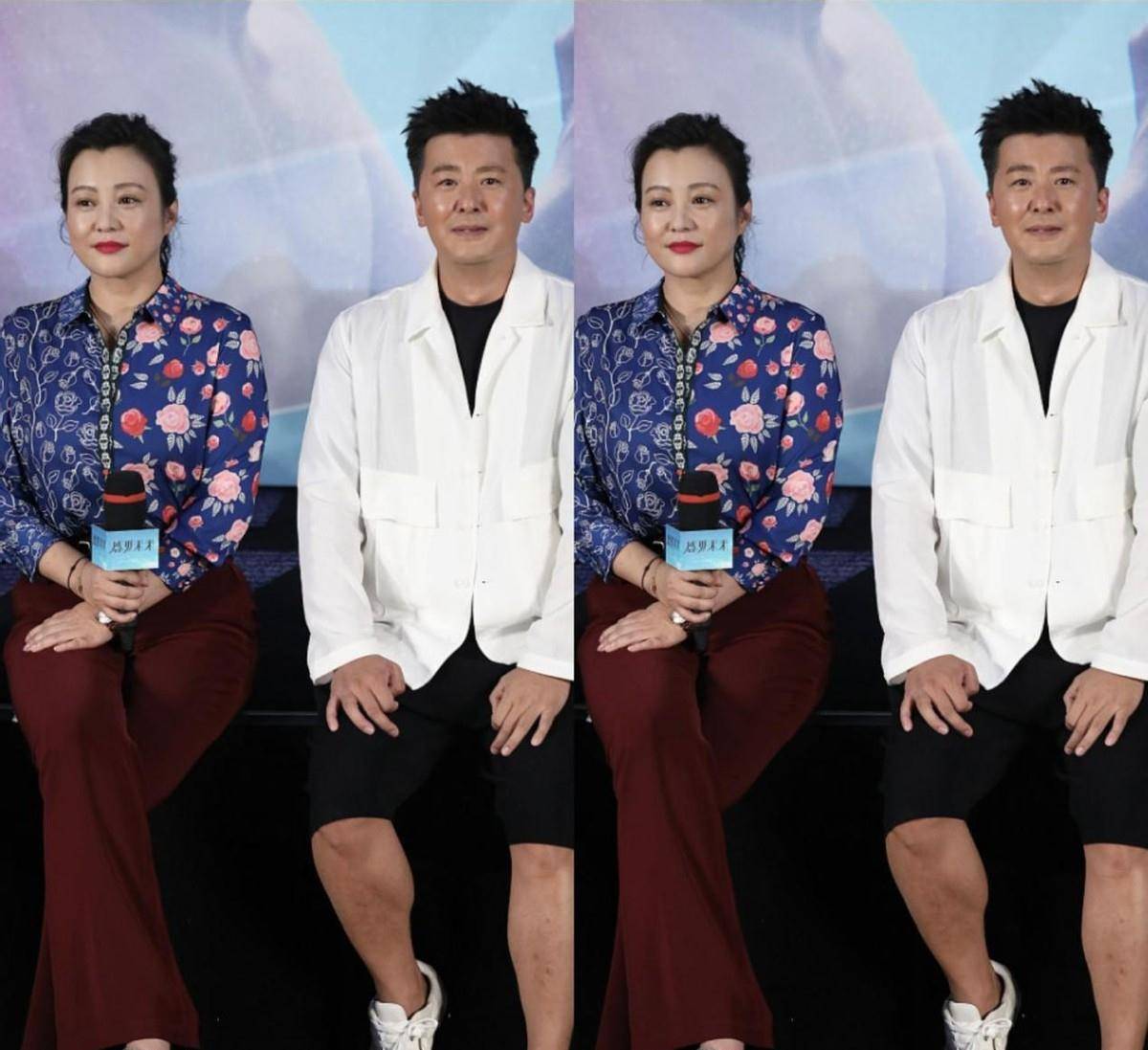 漂亮|郝蕾胖了看着更漂亮，穿“村妇”衬衫也不土，和吴磊同框状态真好