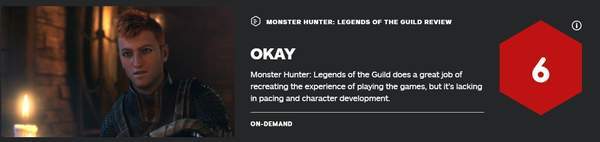 评测|CG动画《怪猎：公会传奇》IGN 6分 角色塑造不太行