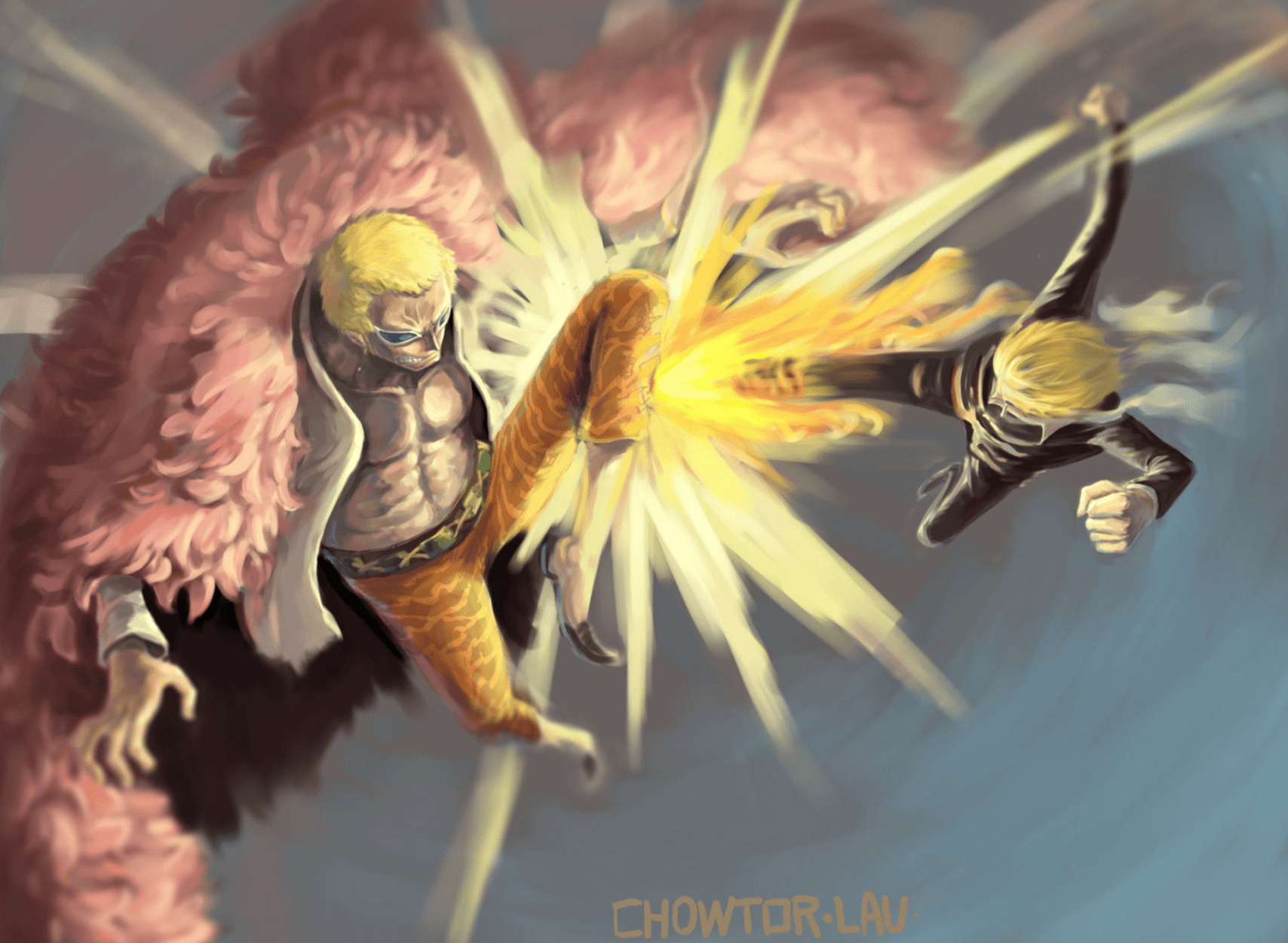 原创海贼王1022话山治高光时刻一人独战双灾实力媲美马尔科