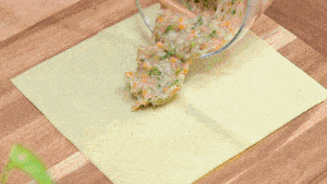 进行|3个鸡蛋2张豆腐皮，不用炒做出营养美味早餐，儿子1次吃1盘！