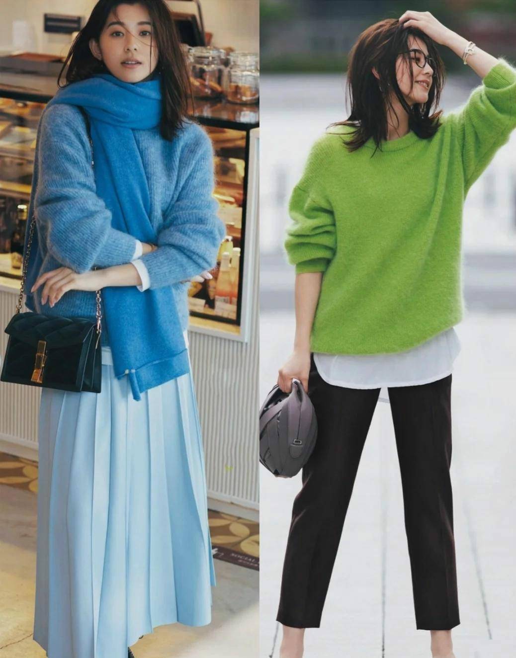 女生|早夏最适合针织衫，想要穿出日杂风效果，选款和搭配都要有技巧