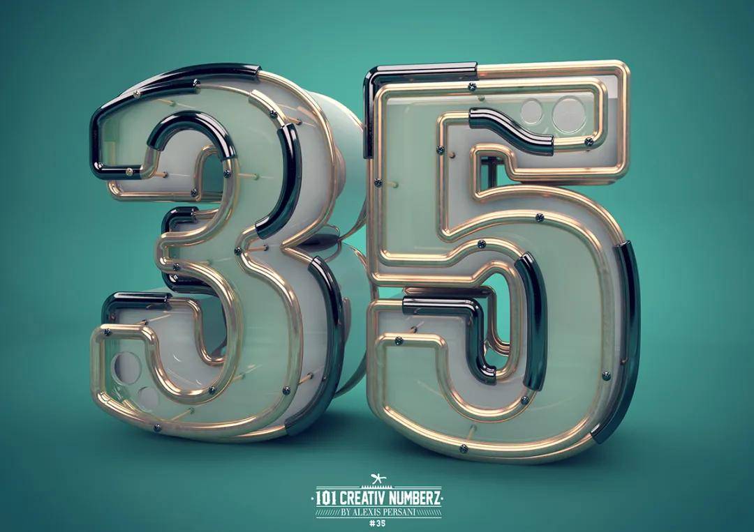 c4d字体设计的效果展示