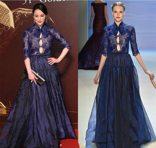 设计|44岁蒋勤勤为人很低调,但穿衣挺大胆,连衣裙穿上太瘦绷出三个圈