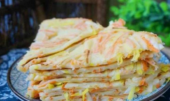 胡萝卜|早晚都爱吃这饼,不揉面,不发面,两分钟就烙好,好吃又营养