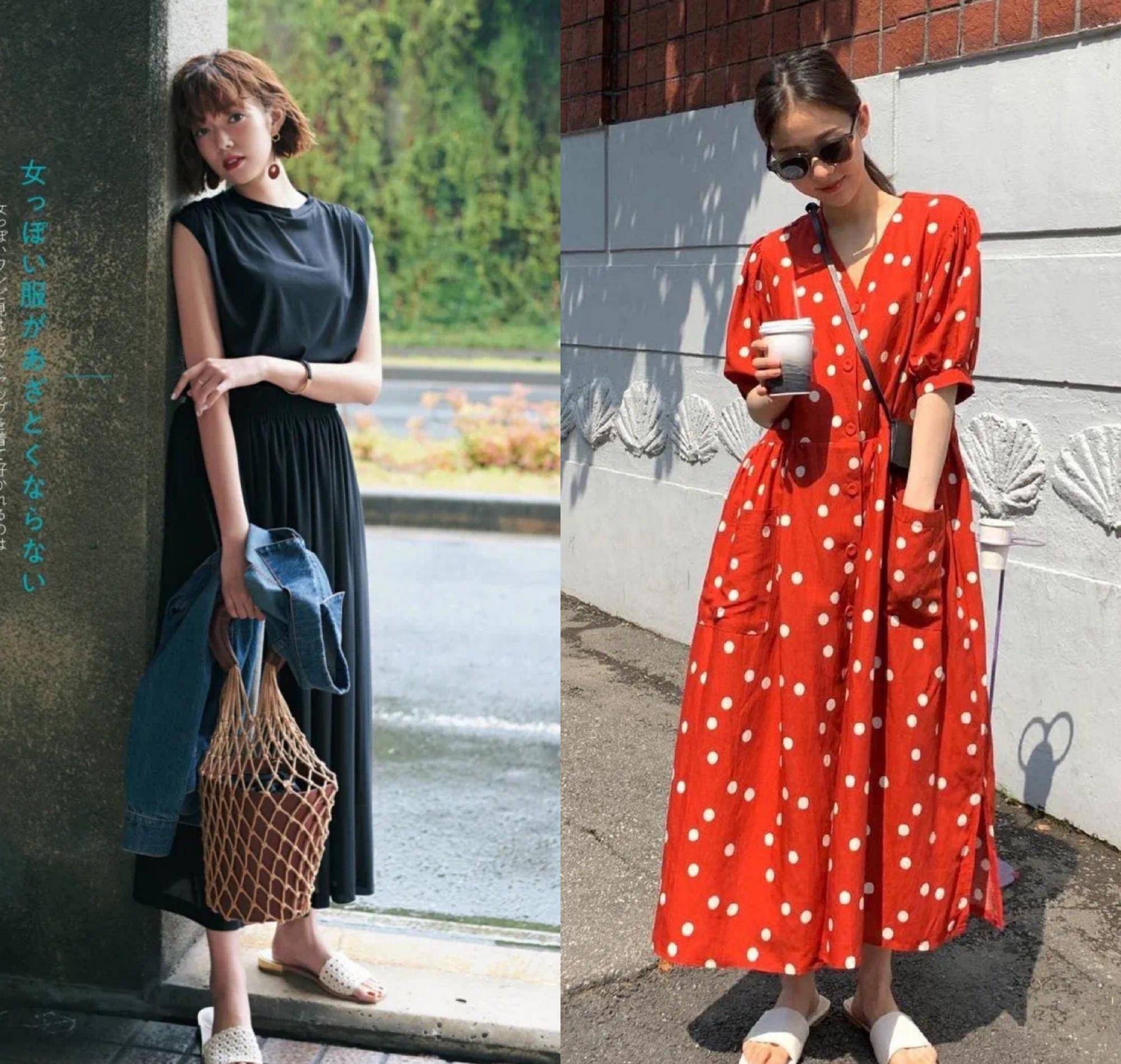 身材|高跟鞋已下线了!“连衣裙+平底鞋”正流行,时髦优雅又有女人味