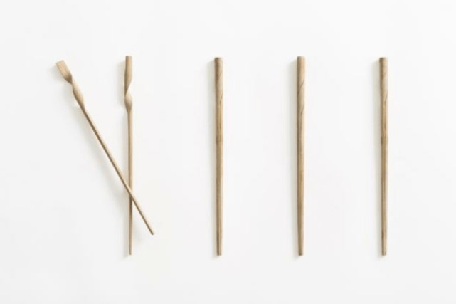 原创日本的新筷子螺旋状造型一根掰开变成两根网友看后却笑了