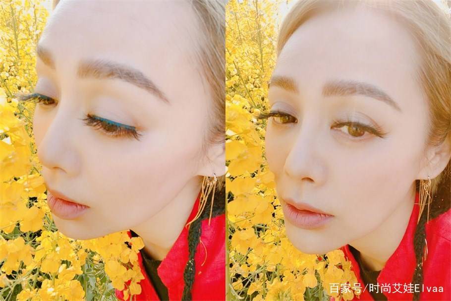 发型|38岁宁静真“俗”，穿“姨妈红”上衣，“2cm睫毛”让女生都羡慕