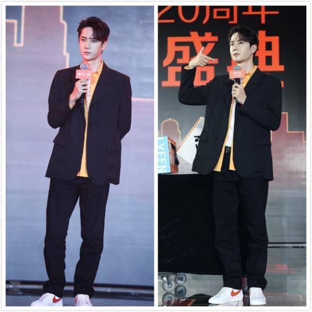 黑色|王一博的气场好强，穿着成熟稳重的西装，有点“霸道总裁”那味了