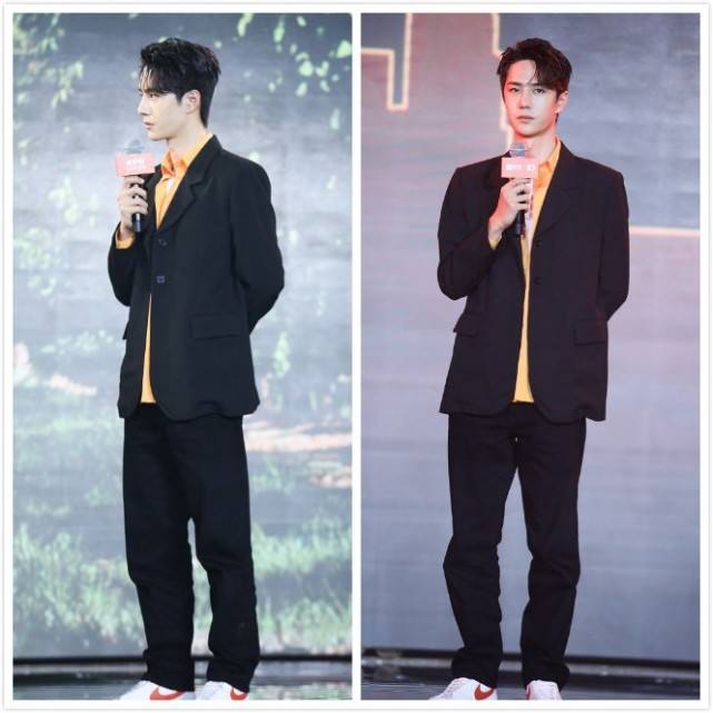 黑色|王一博的气场好强，穿着成熟稳重的西装，有点“霸道总裁”那味了