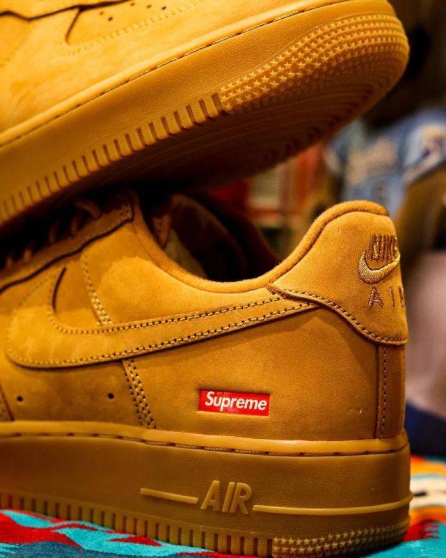 官网|神仙打架？Supreme x 耐克AF1联名＂小麦色＂无码流出，确认发售！