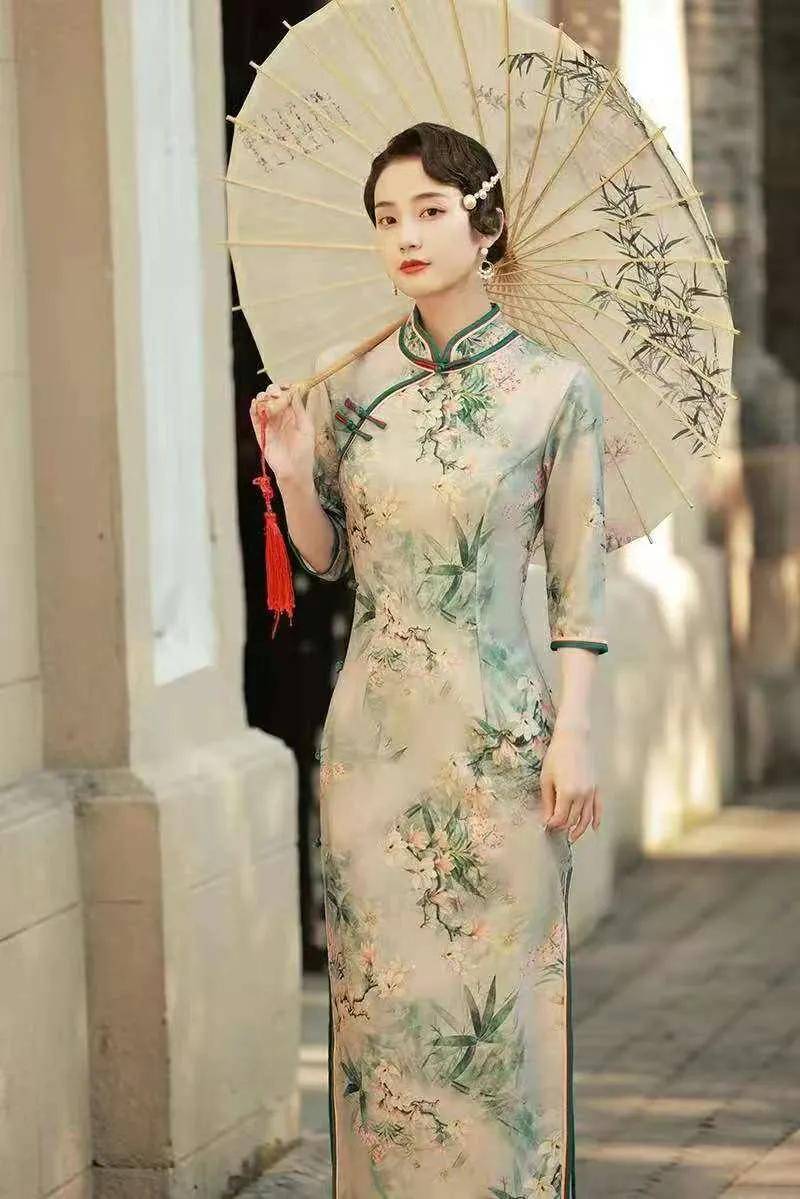 最美中国风,复古改良旗袍也能穿出旧时光的时髦感!不失优雅气质