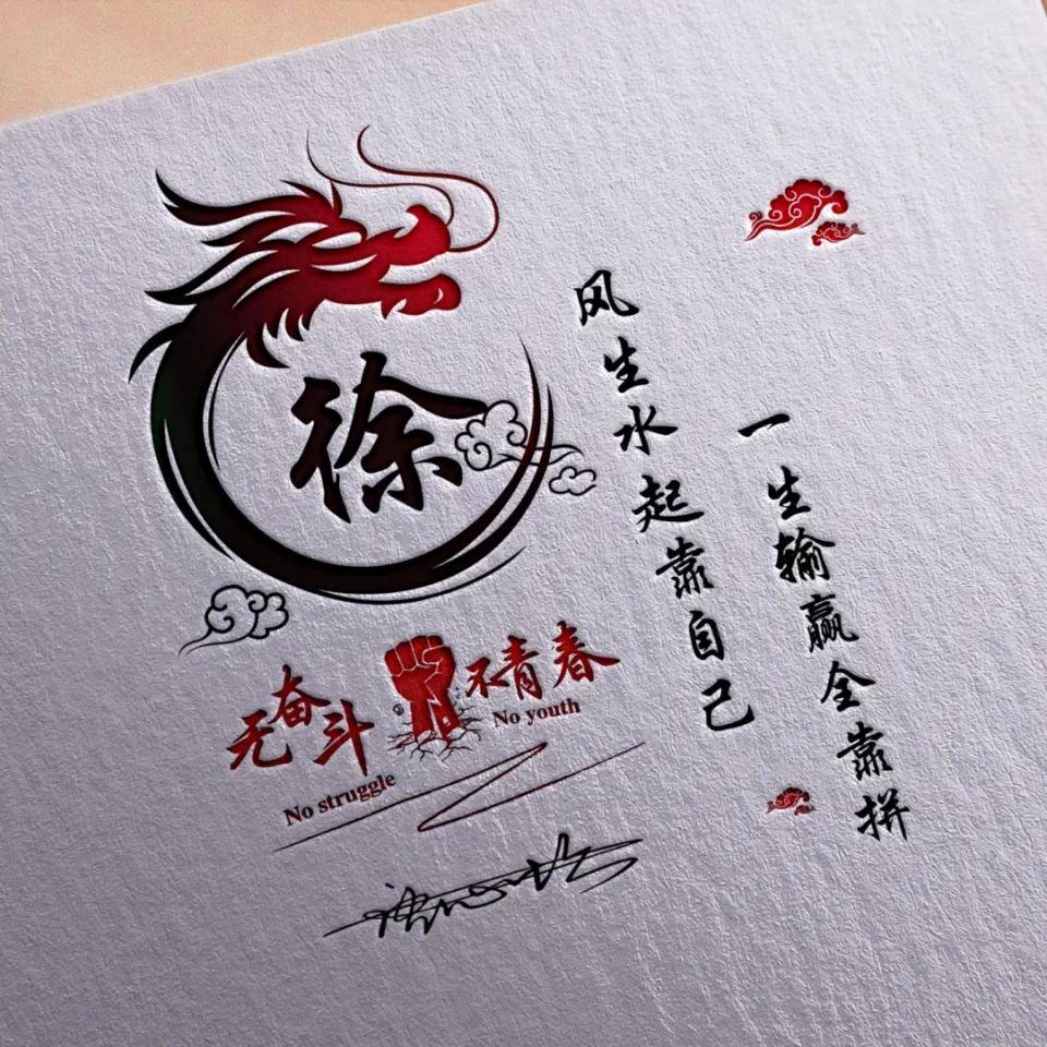 明煊|2021励志3D个性签名头像，超好看，快来换个微信头像吧！