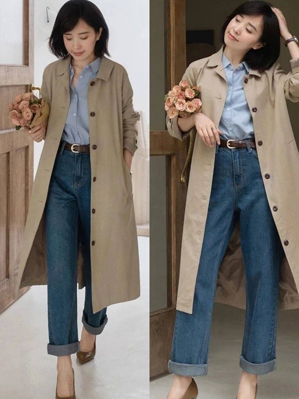 下装|穿衣讲究的40岁女人,衣服靠搭不靠买,入秋后一衣多穿实用又优雅