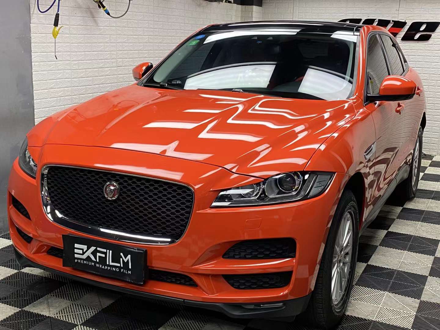 ekfilm-ek-9023 #捷豹f-pace·原厂色熔岩橙 #super glossy lava