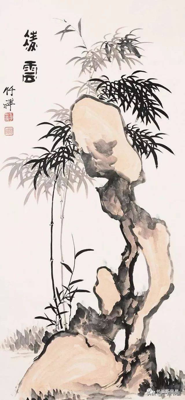 新作登場HOTky5036〈竹禅〉書 印多数 中国画 掛軸