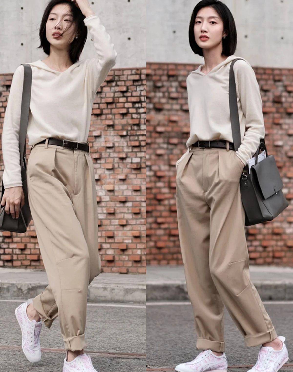 配饰|小个子穿搭那么多，还是她的搭配最简约高级，掌握这几点就行了