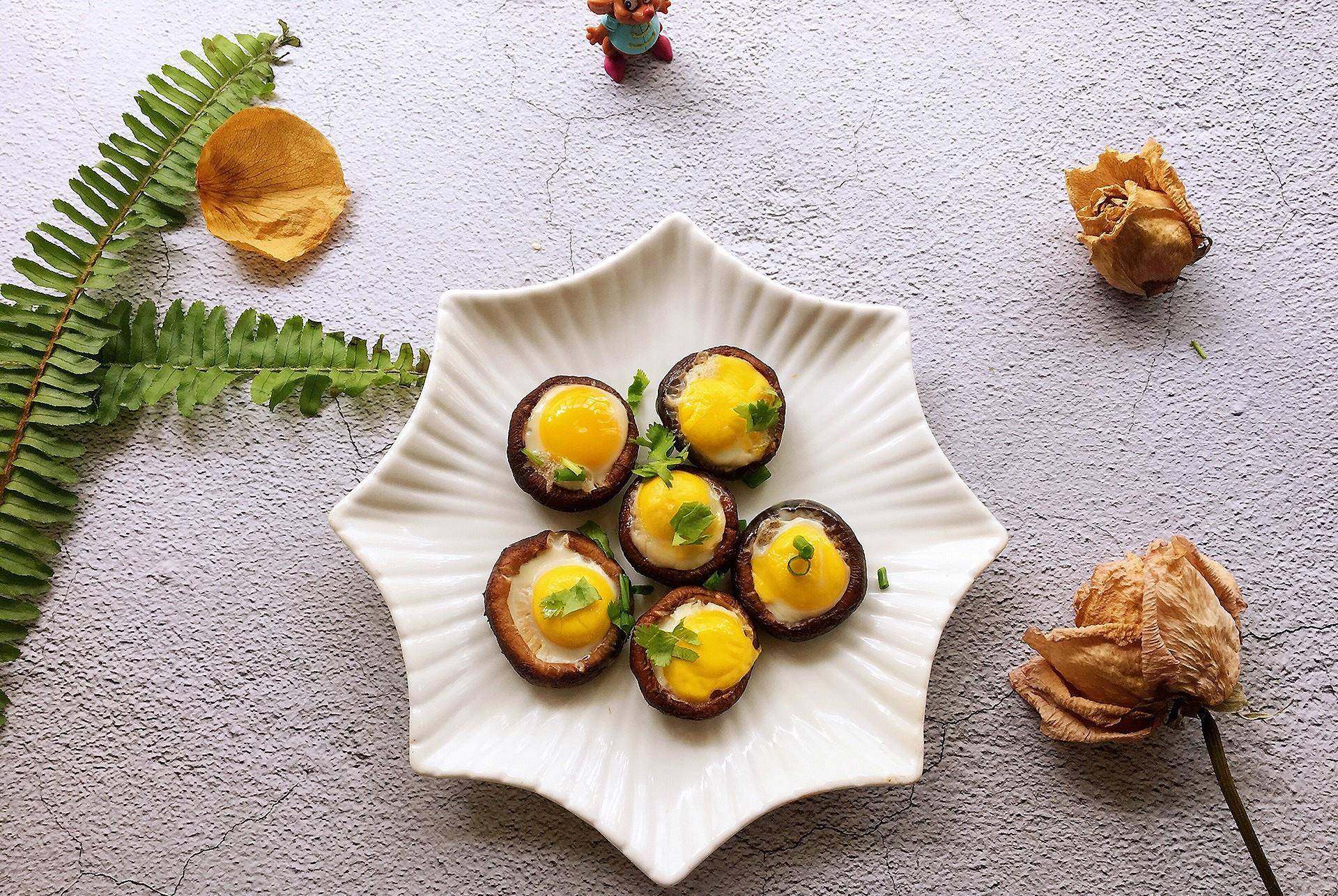 葱花|香菇烤鹌鹑蛋的做法