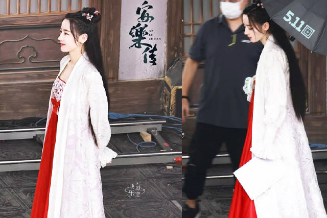 水瞳|迪丽热巴《安乐传》紫衣仙女倾国倾城，韩烨剪水瞳眸太酷了