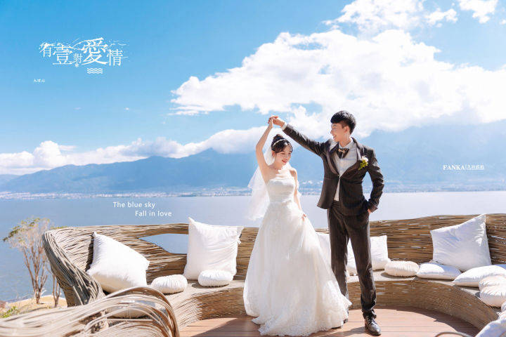 婚纱照|大理婚纱照图片欣赏:初秋也能get的海盐柠檬色系