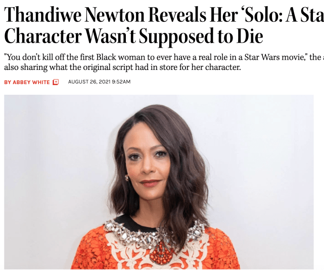 角色|《星球大战》是否需要非裔电影人？桑迪·牛顿不想参与迪士尼作品