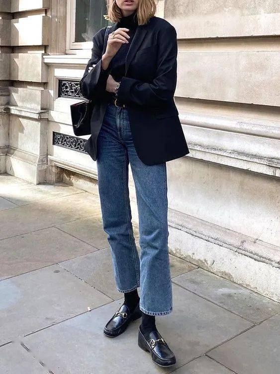 黑色|今年的乐福鞋,配双袜子才时髦