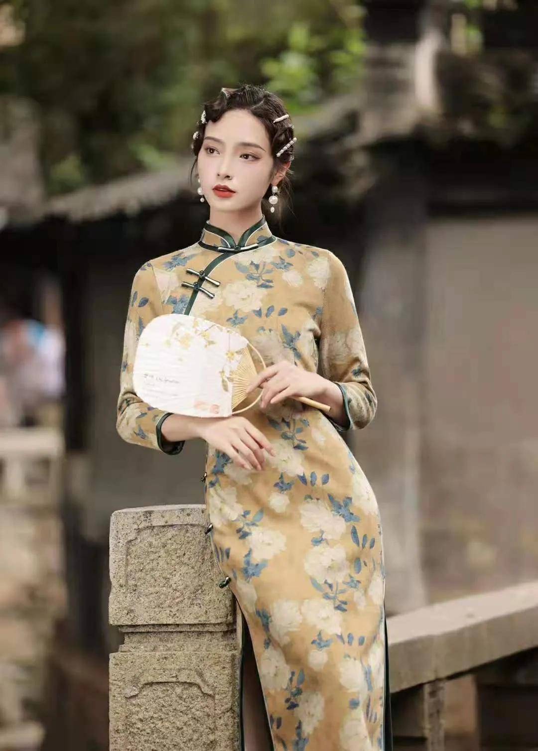 文章|旗袍裙才是今年的流行风，单穿青春打底时尚，贤淑气质显瘦更高级