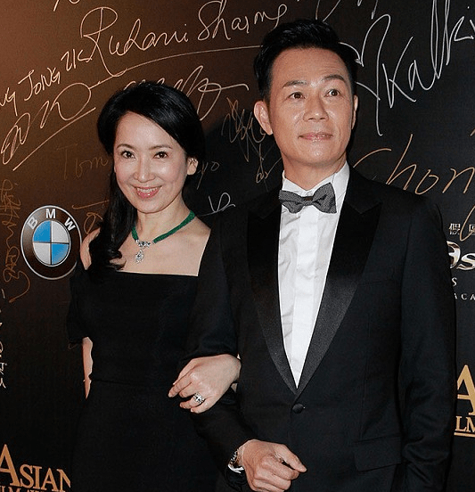 黑色|57岁的龚慈恩气韵温柔却爱穿黑色,黑西装裙拼接毛领,挺有贵妇感